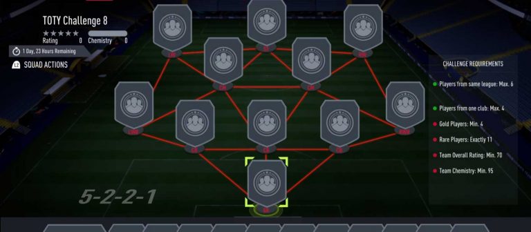 How to complete the TOTY Challenge 8 SBC in FUT 22 – FIFA 22