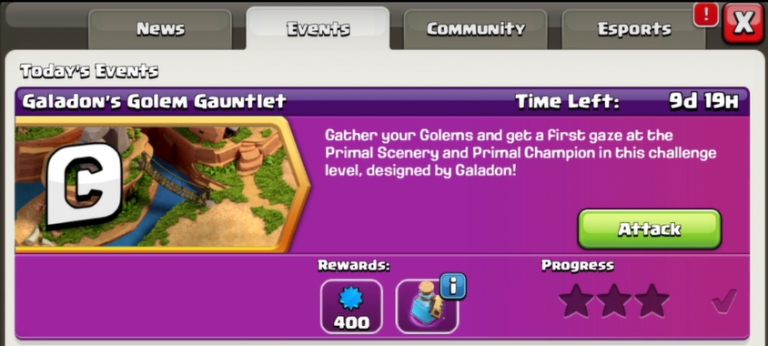 How to Beat Galadons Golem Gauntlet in Clash of Clans