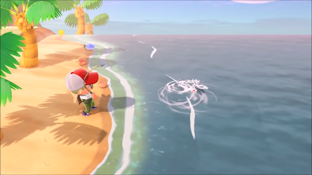 Animal Crossing New Horizons Fishing scene