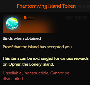 Phantomwing Island token