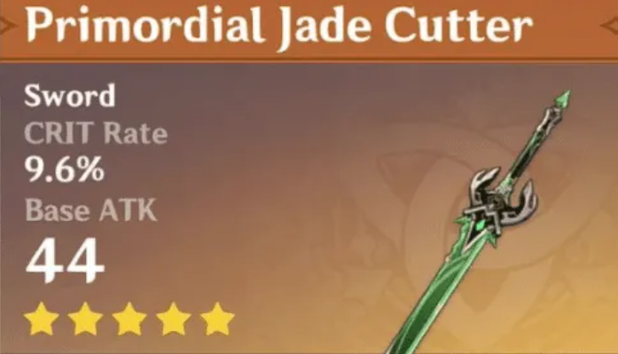 Genshin Impact Ayaka's Jade cutter