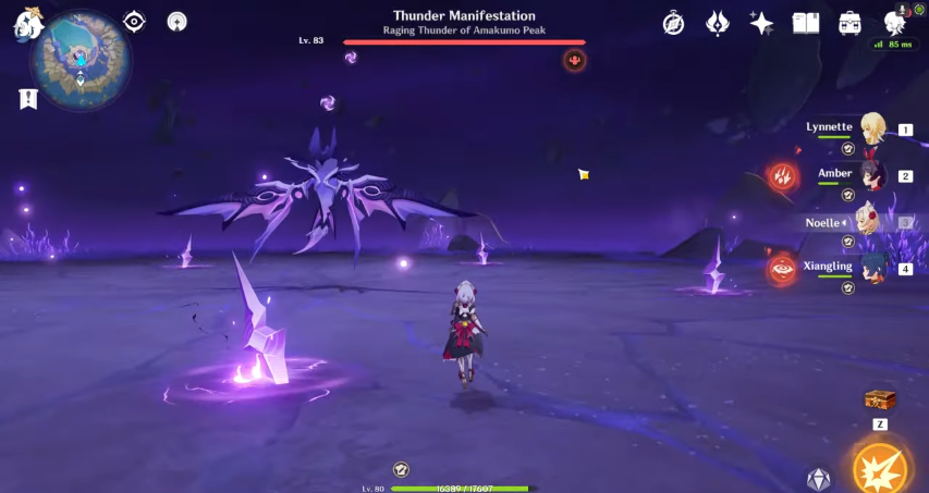 Thunder Manifestation fight gameplay