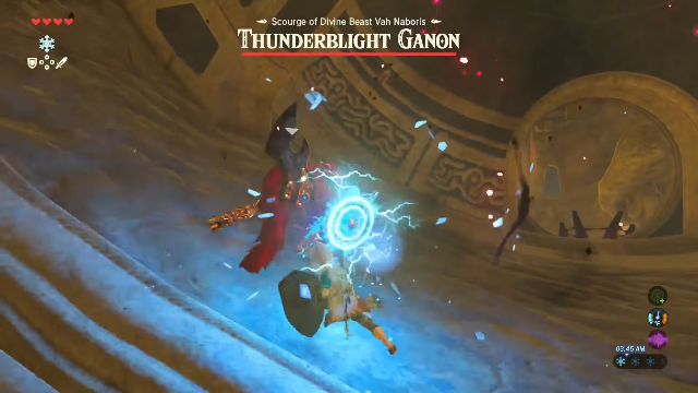 Thunderblight Ganon fight gameplay 