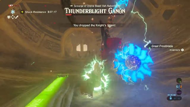 Thunderblight Ganon fight second phase gameplay 