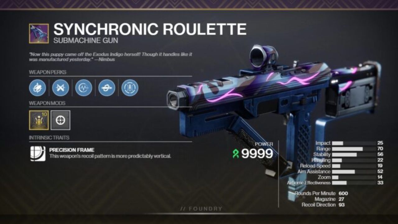 Destiny 2 Synchronic Roulette