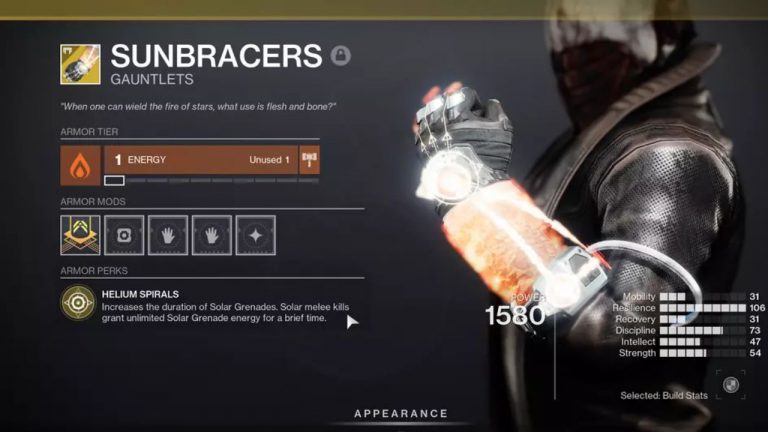 How To Get Sunbracers Exotic Armor in Destiny 2