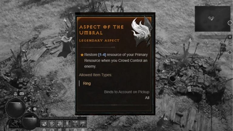 How to Get Aspect of the Umbral in Diablo 4