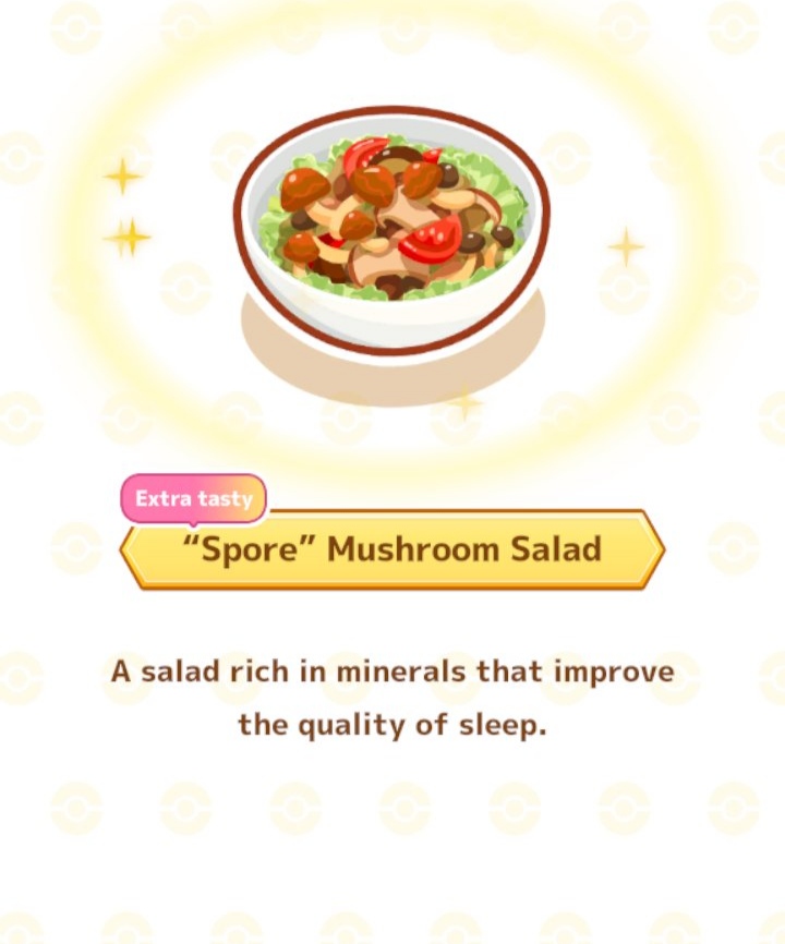 Pokemon Sleep salad recipes 