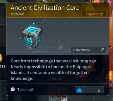 Palworld Ancient Civilization Cores