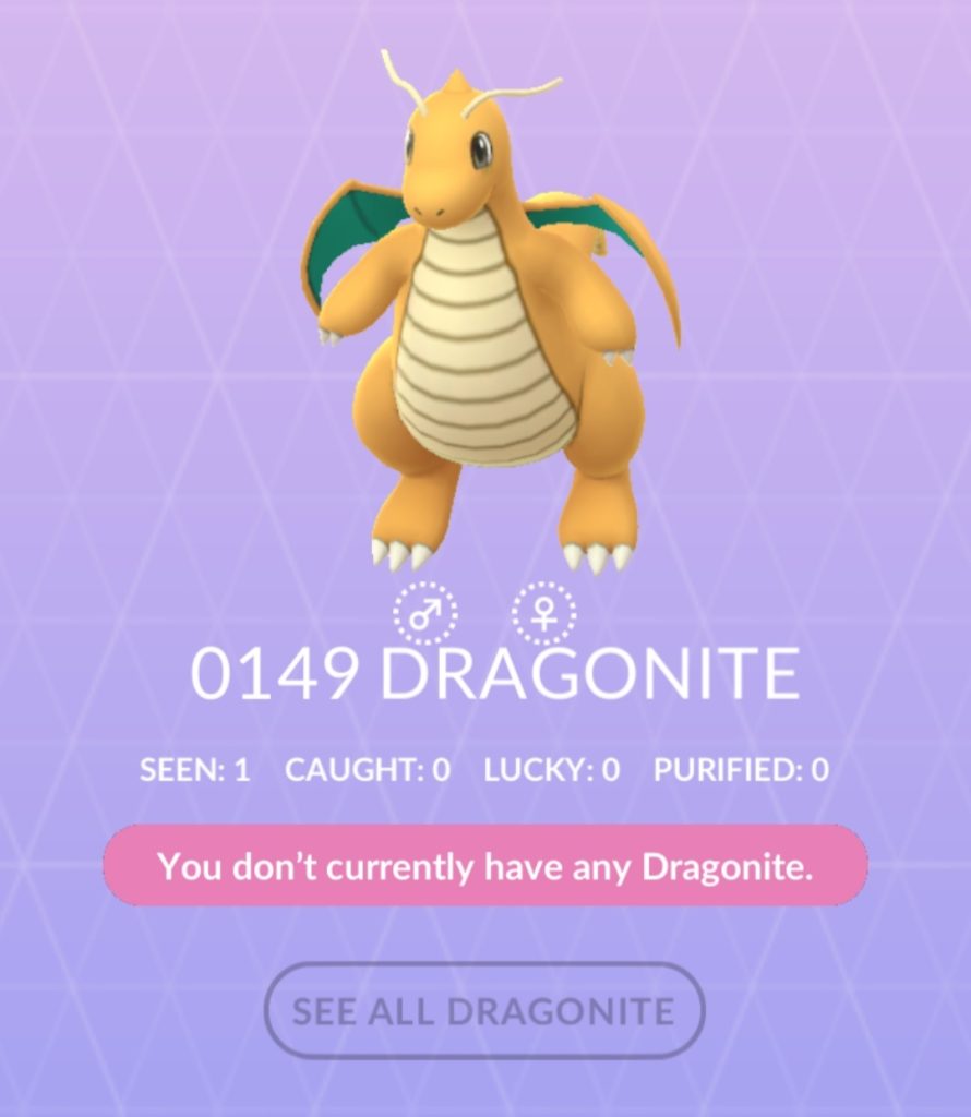 Pokemon Go Dragonite evolution 